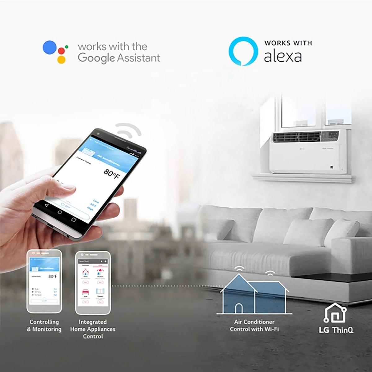115V 14,000 BTU Smart Window Air Conditioner U162
