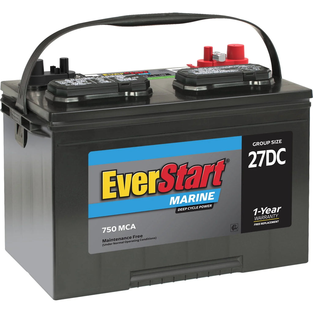 Lead Acid Marine & RV Deep Cycle Battery Group Size 27DC 12 Volt 740 MCA V158506