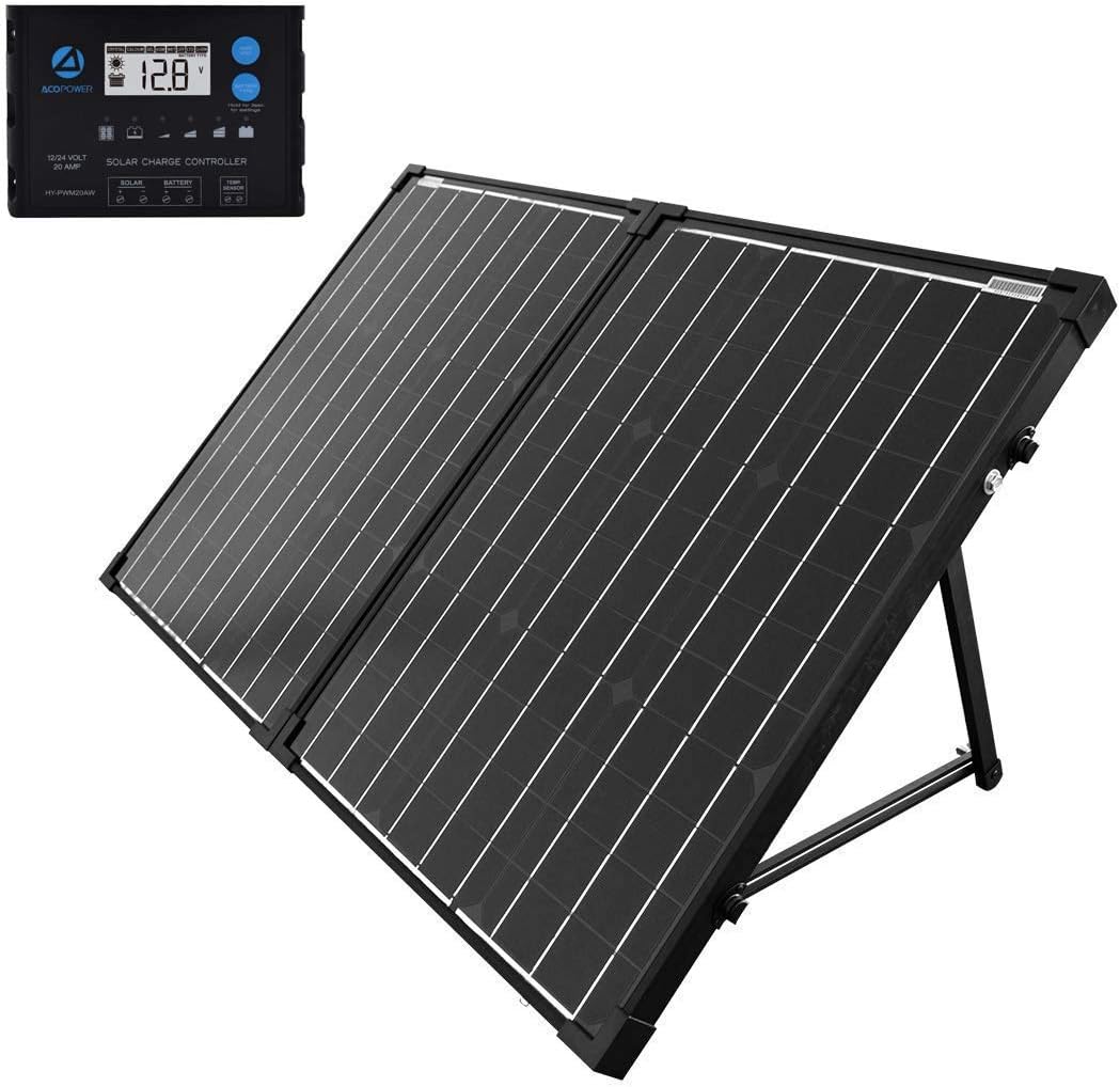 100W Foldable Monocrystalline Solar Panel Suitcase Q522