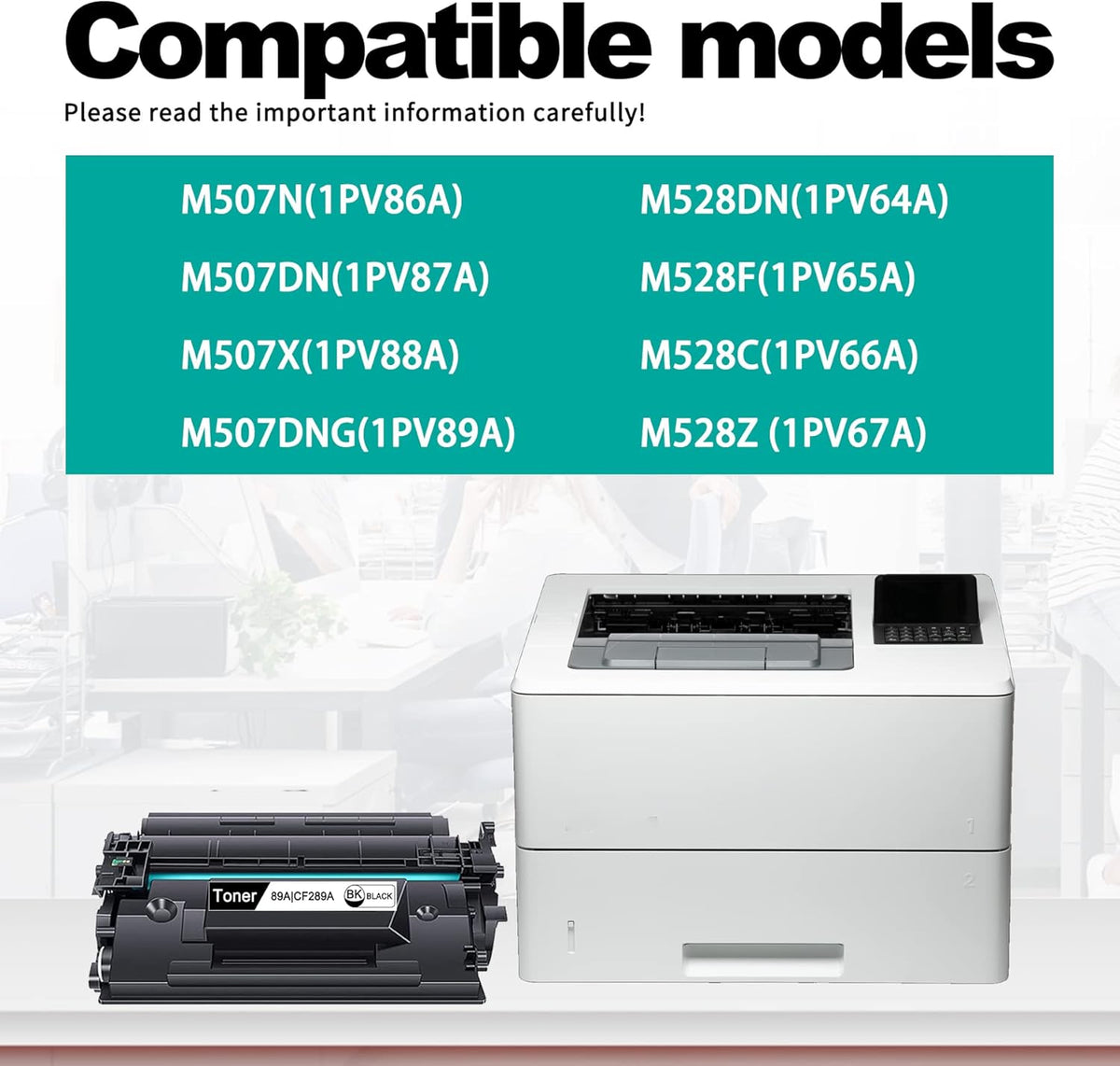 Black Toner Cartridge for HP M507 M528 Printer (1 Pack) I16779