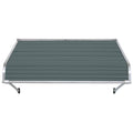 72-in Wide x 54-in Projection Slate Blue Solid Fixed Door Awning E89208