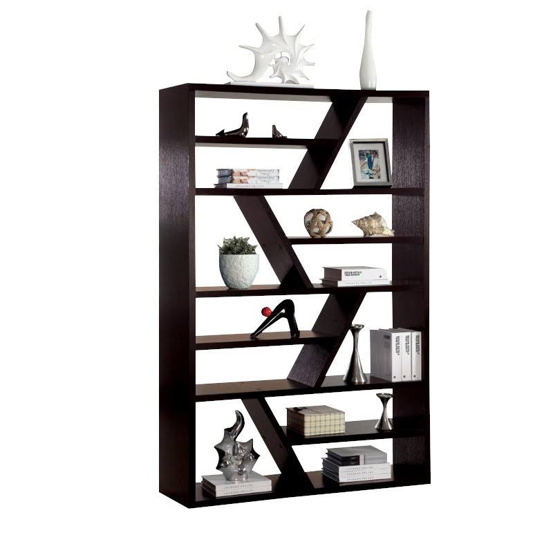 Espresso Modern Bookcase W60688