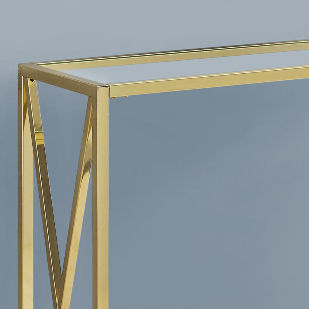 Metal Chrome Narrow Accent Table E5706