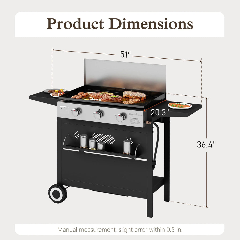 3-Burner Propane Gas Griddle Q41006