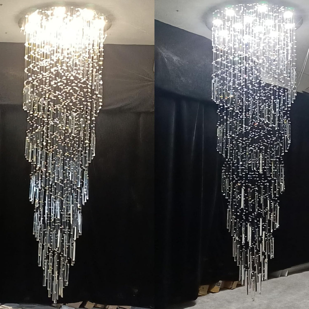 Crystal Chandelier for High Ceiling Z390242