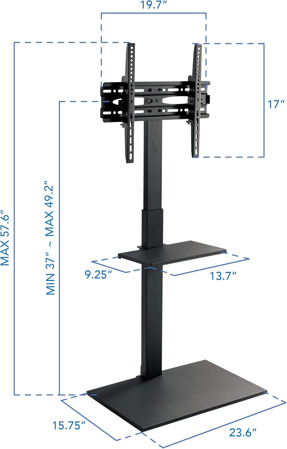 Floor TV Stand with Shelf U548