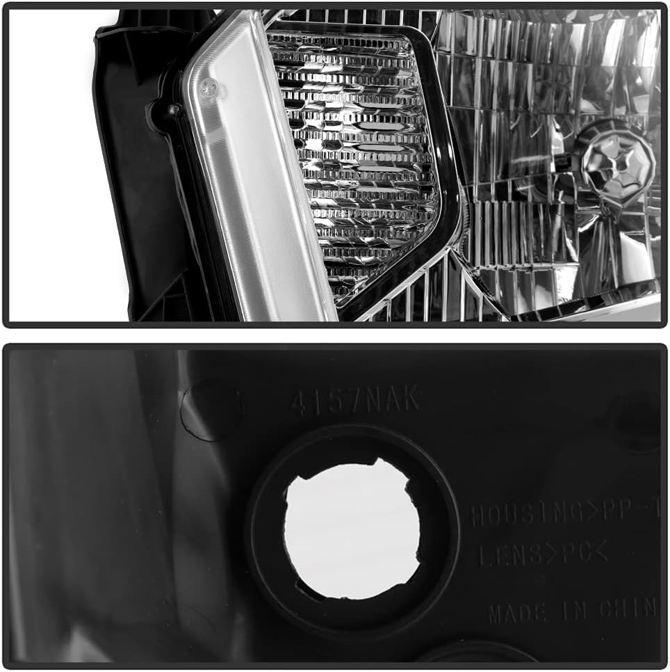 Chrome Headlights Replacement Pair R352458