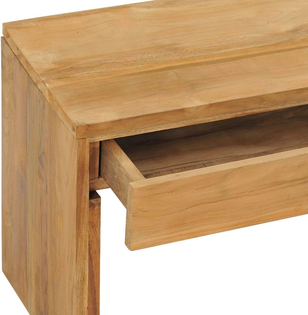 39.4"x13.8"x17.7" Solid Wood Teak TV Stand J3343