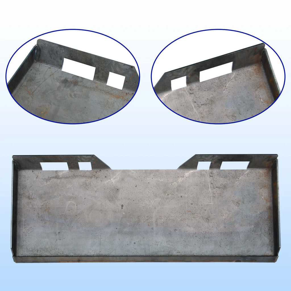 3/8" Quick Tach Attachment Mount Plate Skid Steer Hitch Steel Front Loader Plate C750648