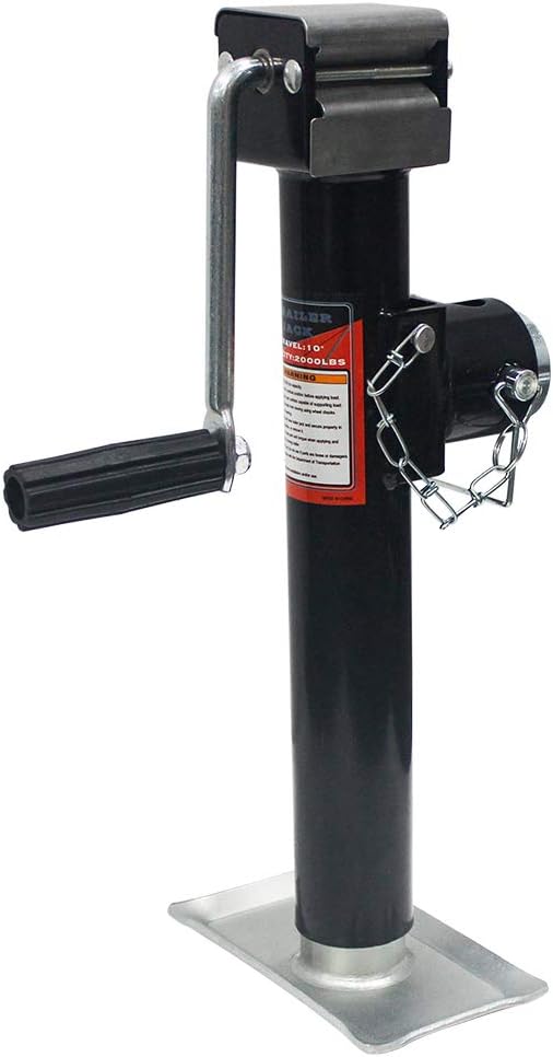 Stainless Steel Swivel Trailer Jack, 2000 lbs, 15 Inches, Pack of 2 J662