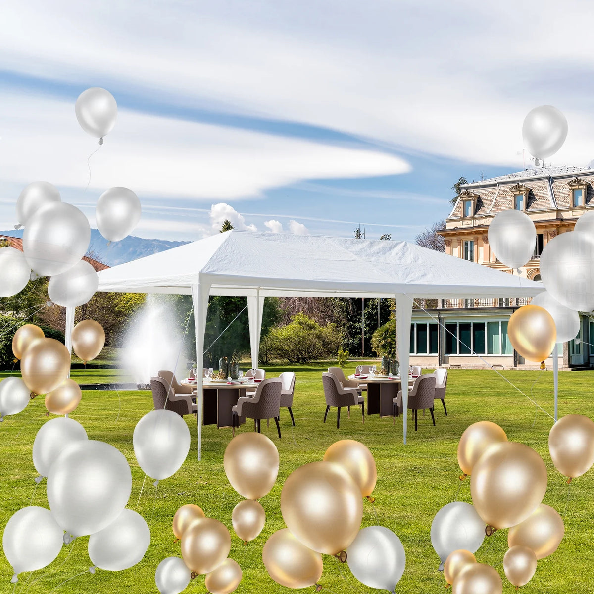 Party Wedding Tent Outdoor Camping Gazebo Canopy with 6 Sidewalls (10' X 20') P95500