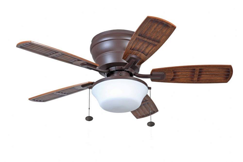 Oiled Rubbed Bronze Ceiling Fan with Light Kit V1976