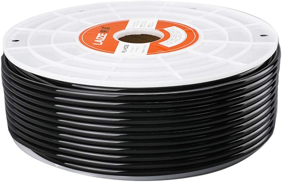 8mm x 5mm Orange 291ft PU Air Hose Tube Pack of 2 R244