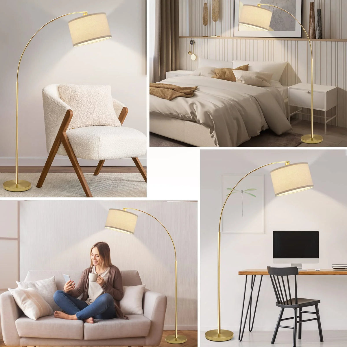 Arc Floor Lamp with Foot Switch V3363