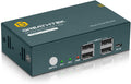 4K@60Hz Dual Monitor KVM Switch with USB 2.0 Ports and Cables B668