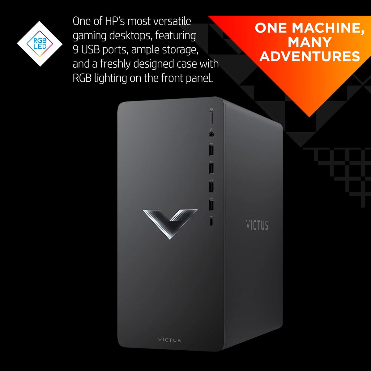 Gaming Desktop PC, AMD Ryzen 5 5600G, 8GB RAM, 512GB SSD A8156