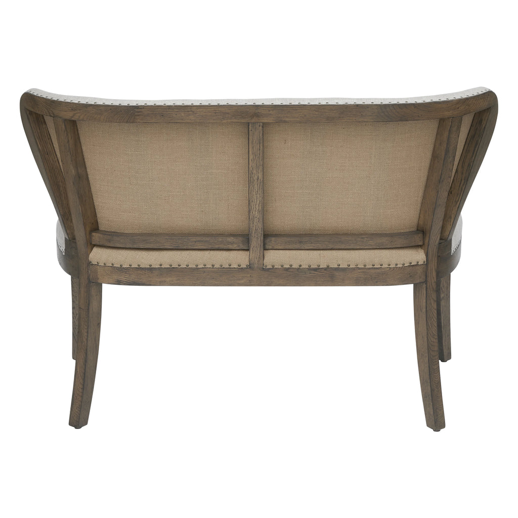 Linen Cream Wood-Framed Sofa N297124