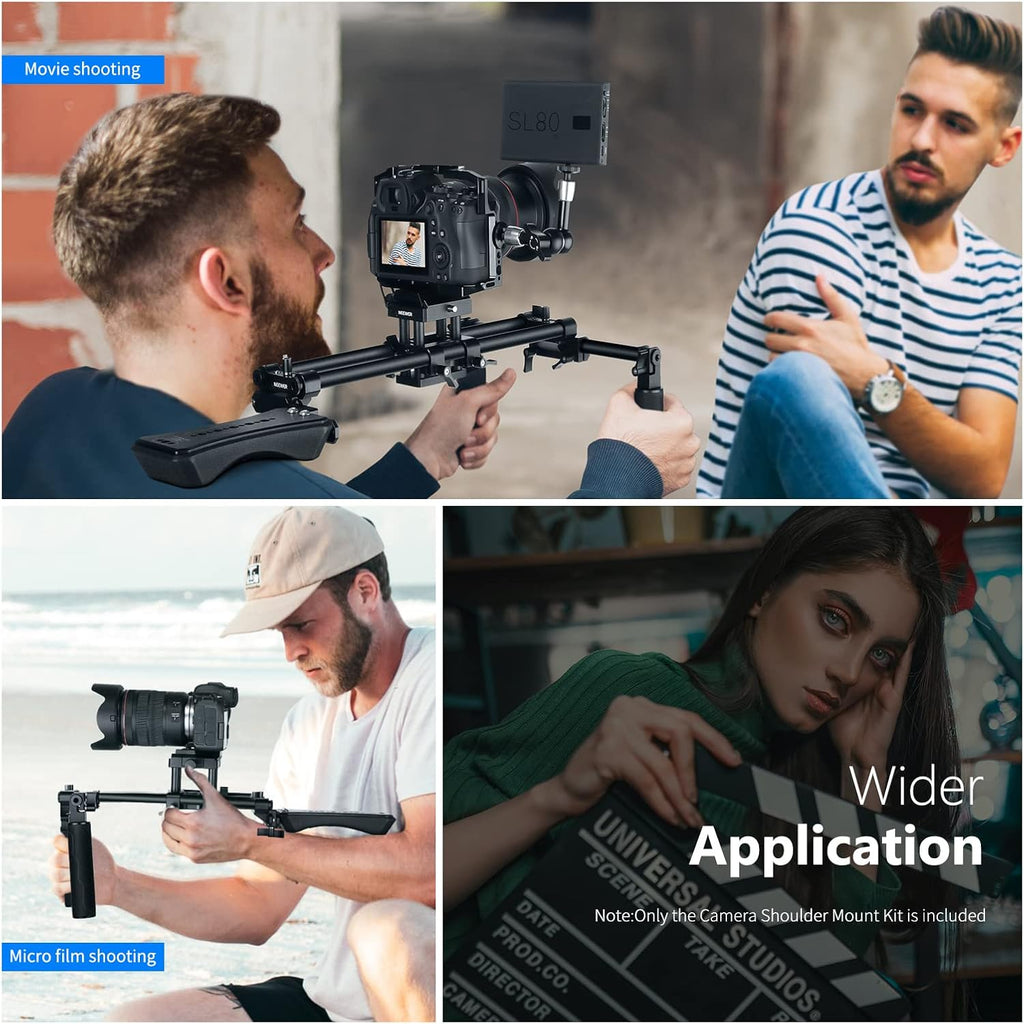 Aluminum Alloy Camera Shoulder Rig with 15mm Rod J295494