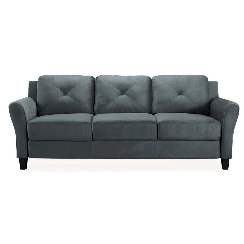 Dark Gray Microfiber Sofa C7926