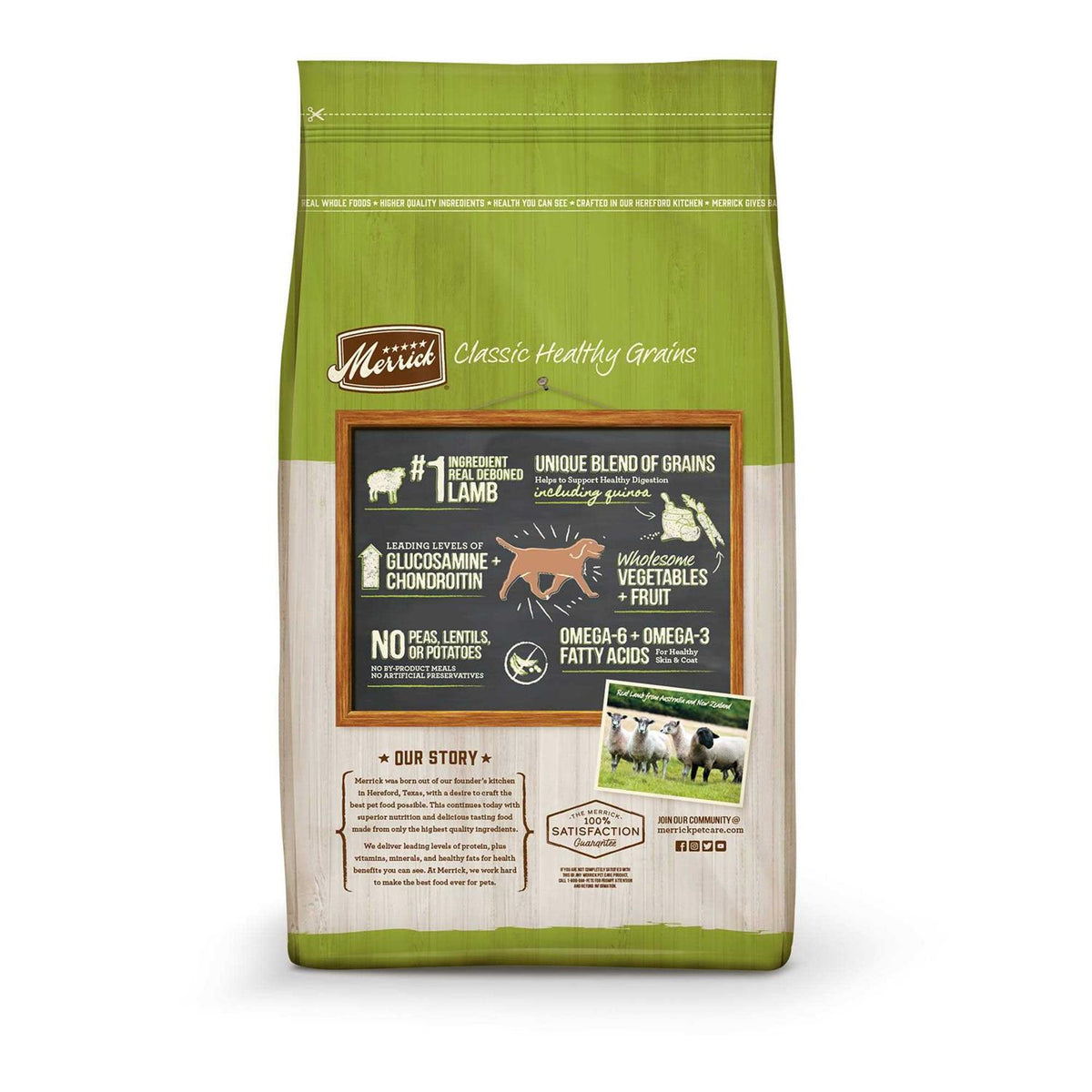 Real Lamb Green Peas with Ancient Grains Dry Dog Food B405