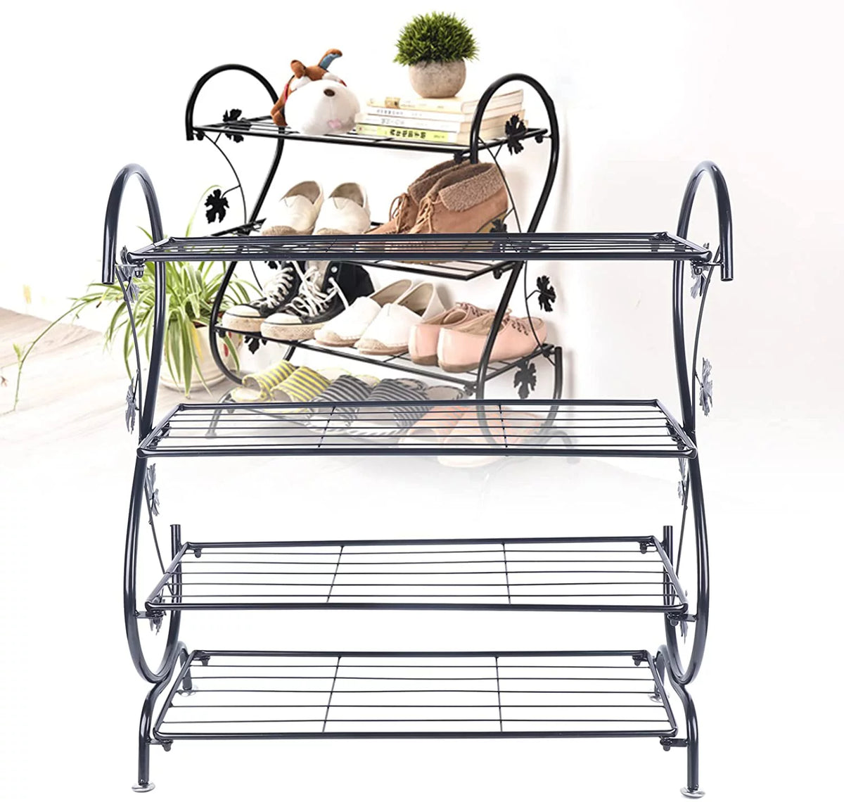 4-Tier Metal Shoe Rack N57277