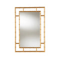 Gold Finished Bamboo Accent Wall Mirror W5753