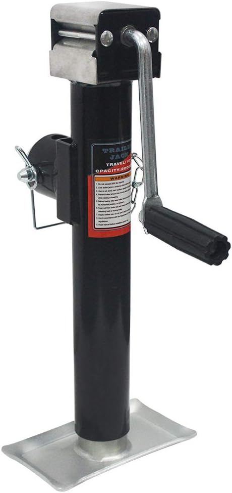 Stainless Steel Swivel Trailer Jack, 2000 lbs, 15 Inches, Pack of 2 J662