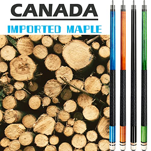 58" Canadian Maple Wood Pool Cue Stick U68034