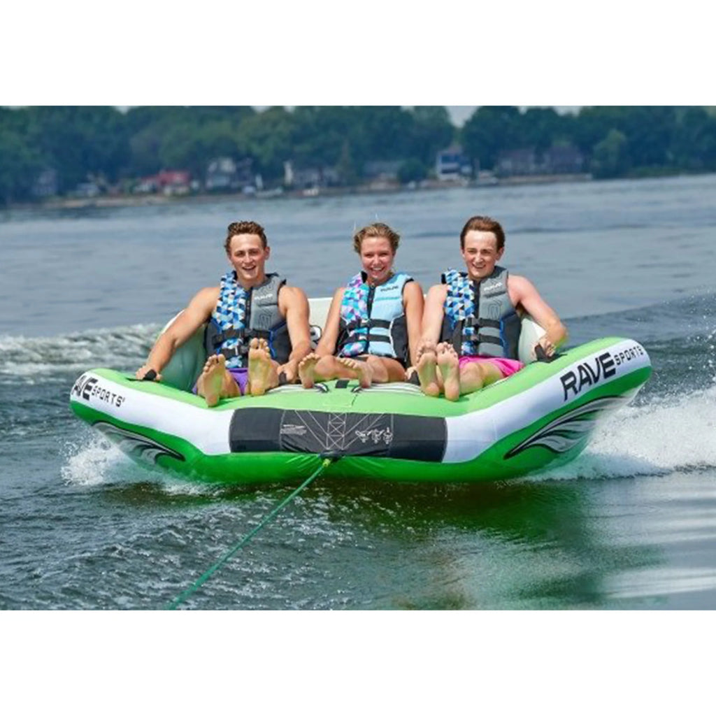 Inflatable Towable Water Tube Raft, Green R9206