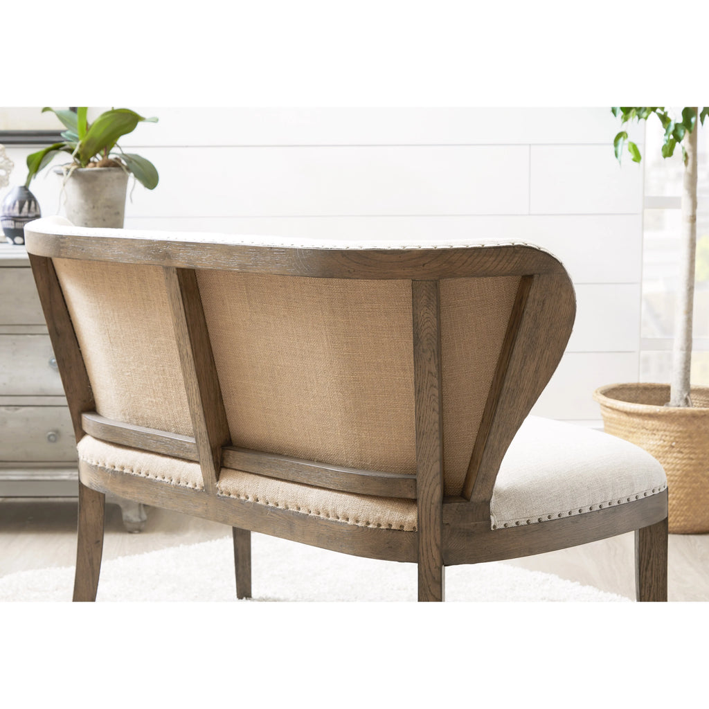 Linen Cream Wood-Framed Sofa N297124