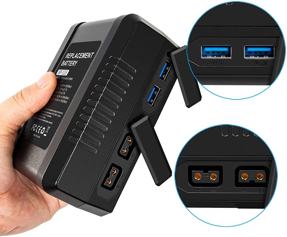 115Wh 7800mAh V Mount Battery with Dual D-Tap & USB Port S1194