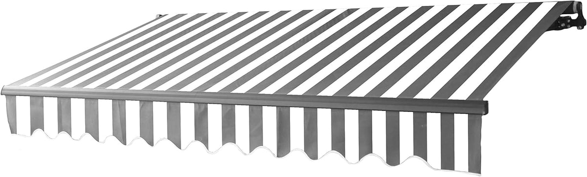 Motorized Retractable Patio Awning 12 x 10 Feet Blue E35843