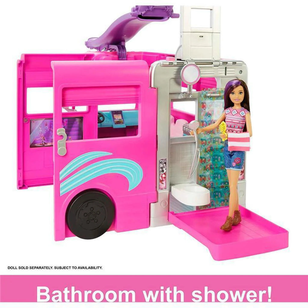 Barbie Doll DreamCamper Van Playset with Pets, Pool, Slide & Accessories Z62754