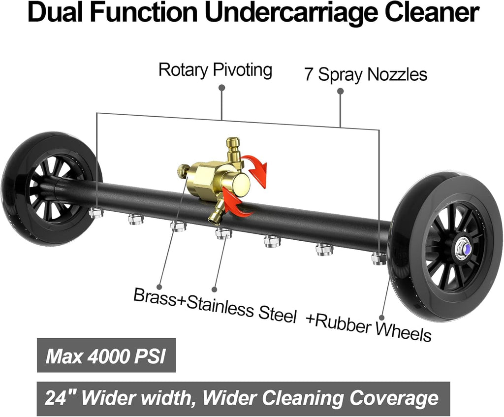 18 Inch Pressure Washer Water Broom with 3 Extension Wand A974933