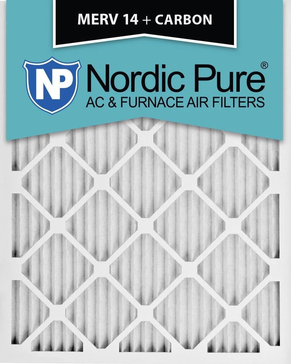10x20x1 MERV 14 Pleated Carbon Air Filters 6 Pack F15837