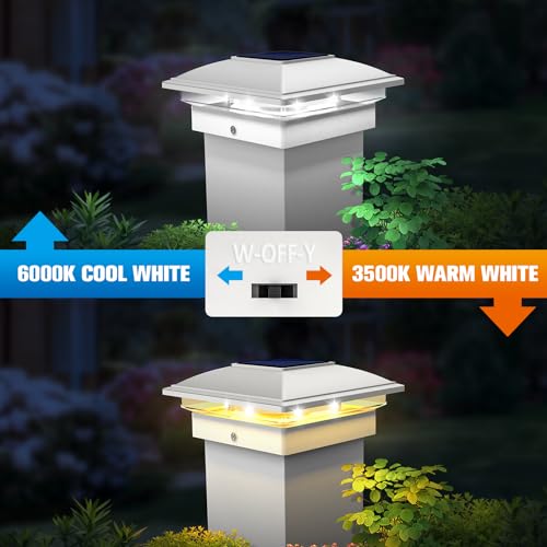 12pack Solar Post Cap Light for 4x4 5x5 6x6 Wooden Vinyl Post I193