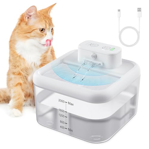 68Oz/2.0L Wireless Cat Water Fountain M87115