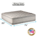 Double-Sided PillowTop Plush Mattress with Cover King 76x80x12 M631351