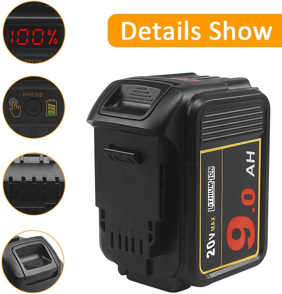 20V 9.0Ah Lithium Ion Battery Pack of 2 M9430