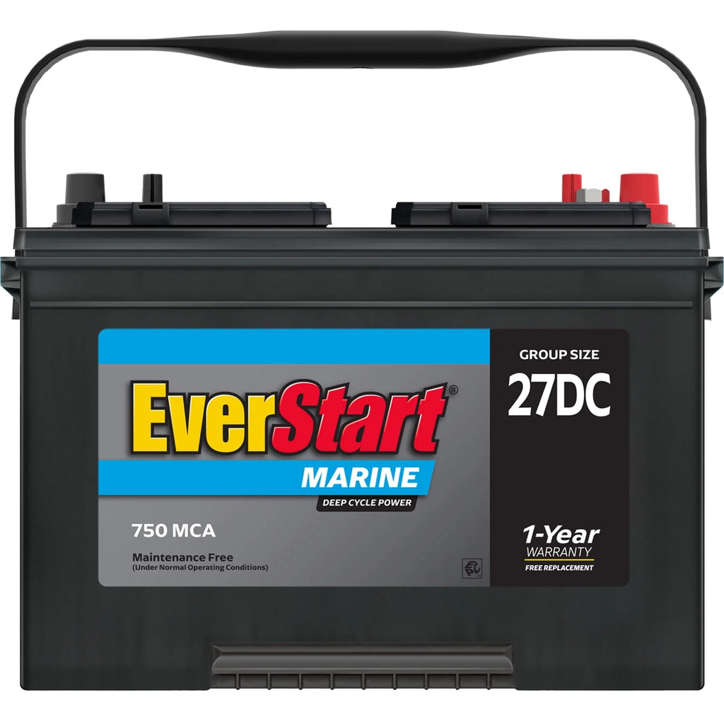 Lead Acid Marine & RV Deep Cycle Battery Group Size 27DC 12 Volt 740 MCA V158506