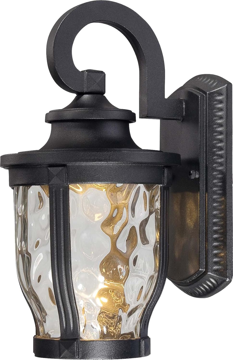 Black Cast Aluminum Outdoor LED Wall Lantern G158