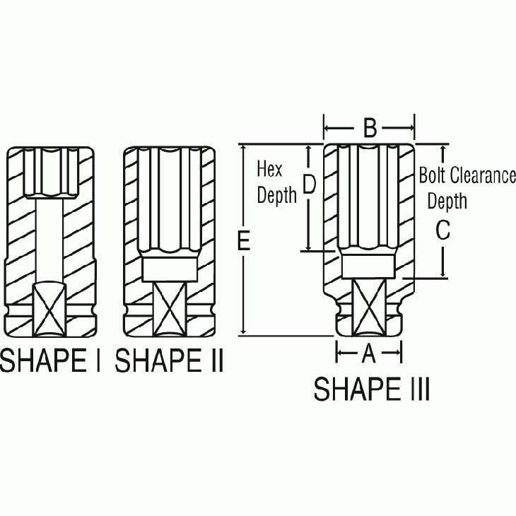 1x22 Drive x 2-7/8x22 Deep Socket B732807