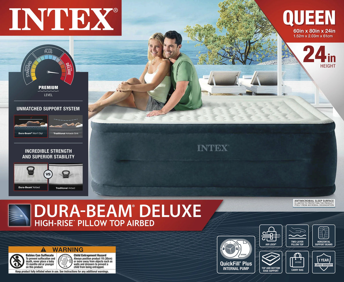 Queen Airbed Mattress with Internal Pump T173035
