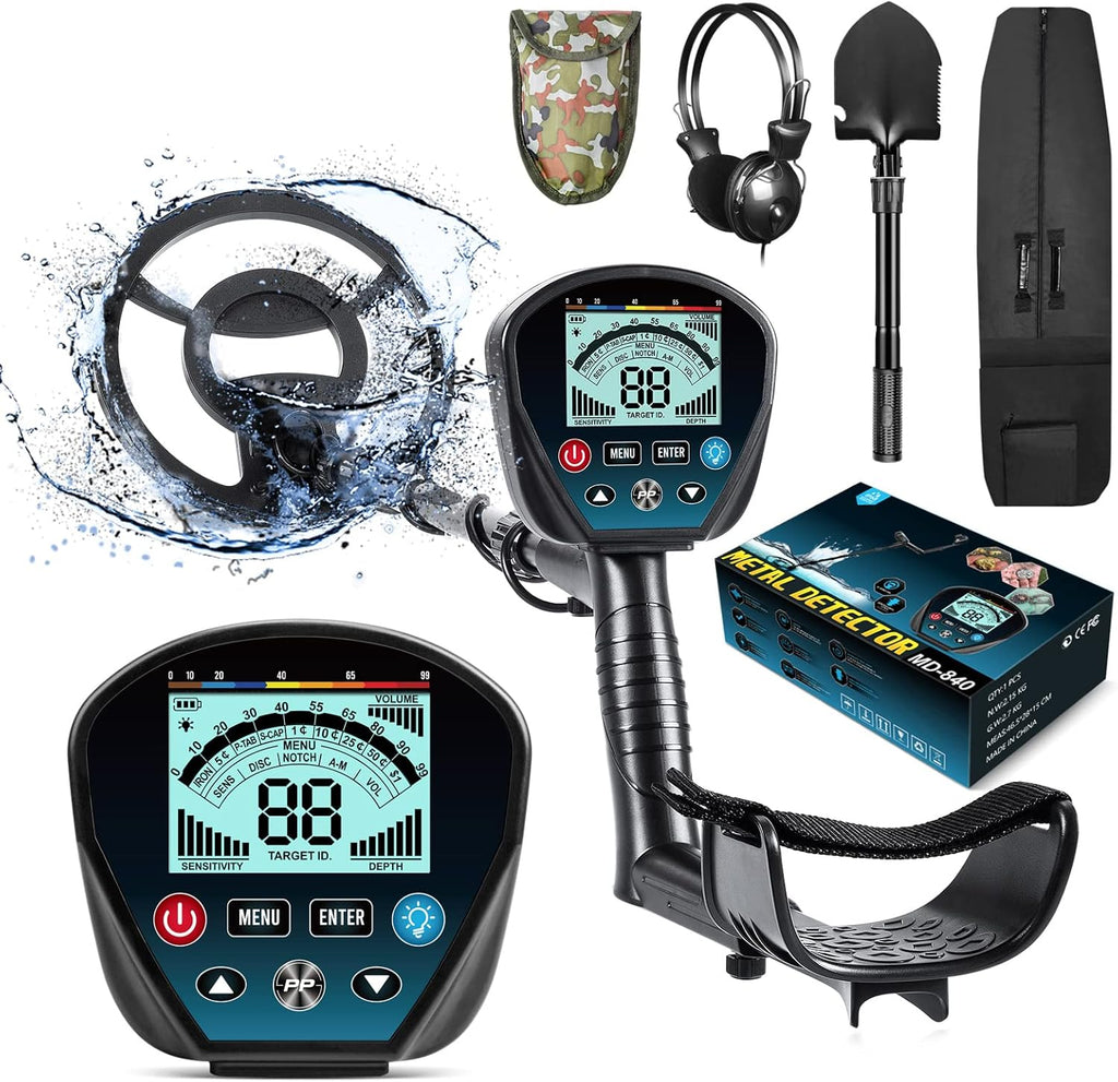 Metal Detector with 10 Waterproof Search Coil P630
