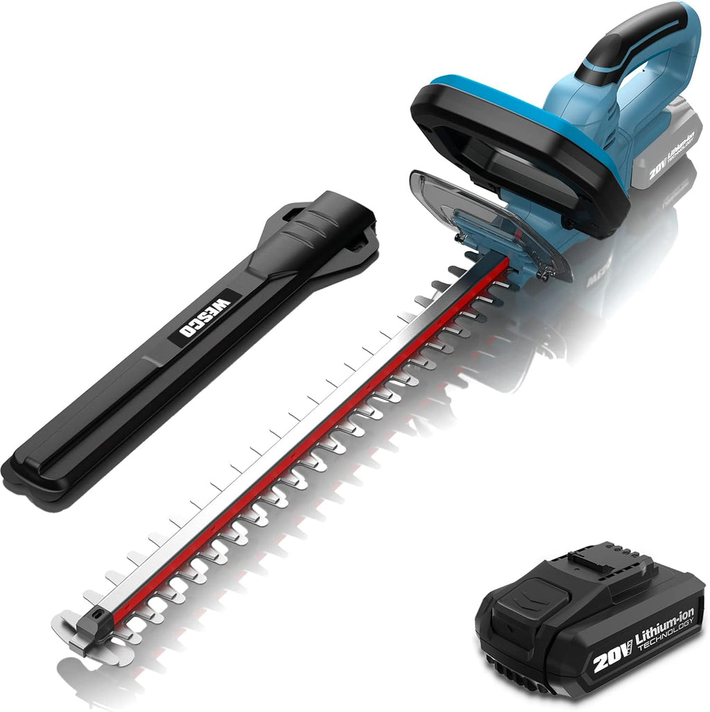 Cordless Hedge Trimmer 24-Inch Dual Action Cutting Blades 2.5Ah Battery A69801