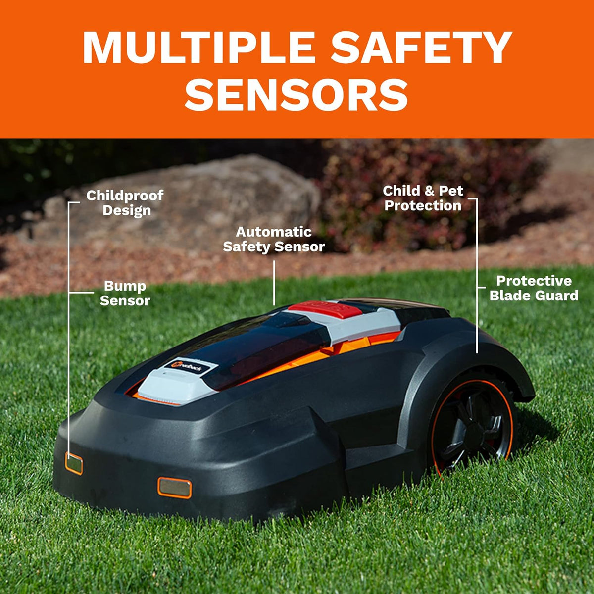 Robot Lawn Mower 9.5inch Cutting Width Brushless Motor R56543