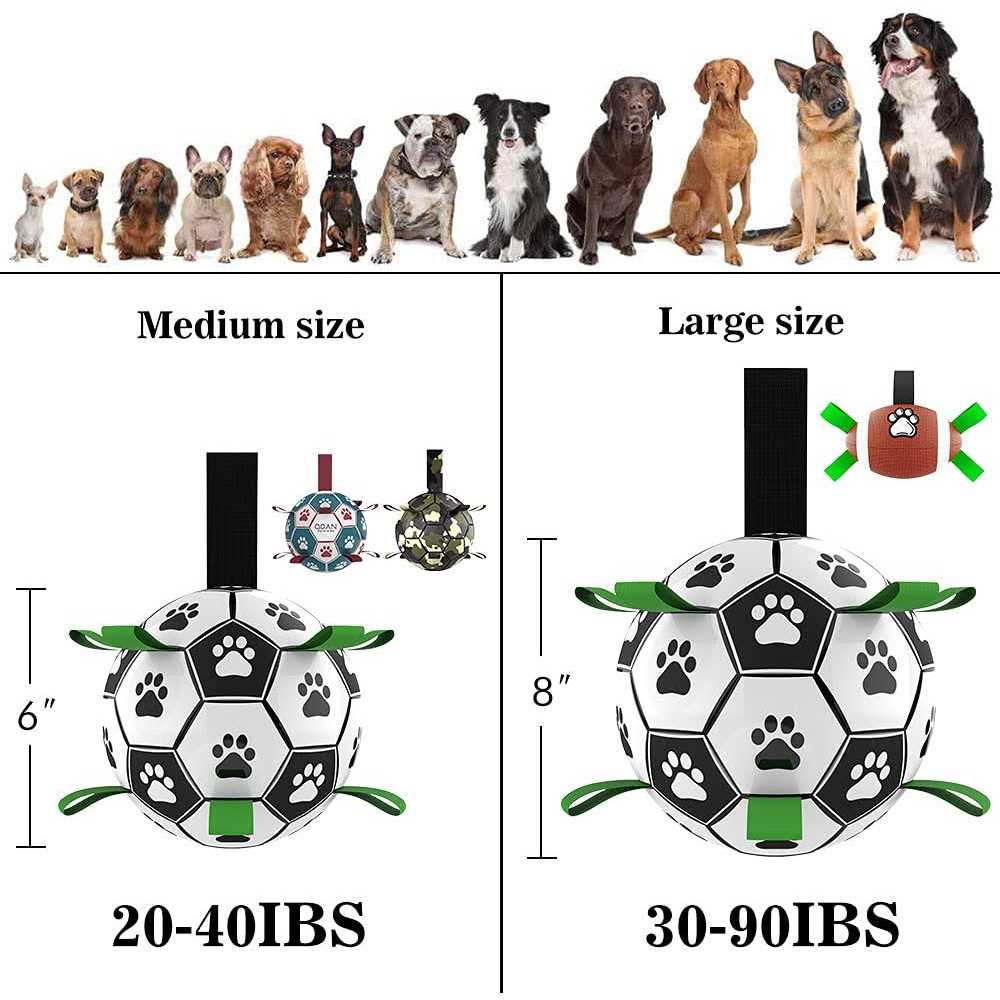 Dog Toys Soccer Ball with Straps Q20869