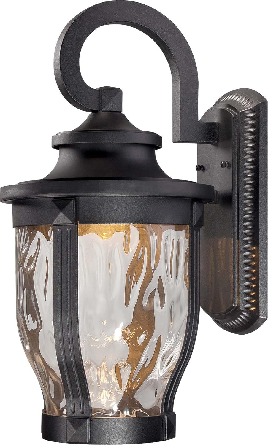 Black Cast Aluminum Outdoor LED Wall Lantern G158