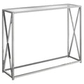 Metal Chrome Narrow Accent Table E5706