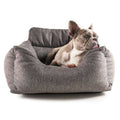 Memory Foam Dog Car Bed Gray O3201